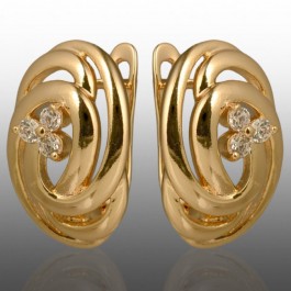 Позолочені сережки  Xuping 24722