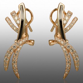 Позолочені сережки  Xuping 24695 фото | Brulik