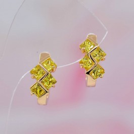 Удивительные серьги оптом ХР 10-2059-желтый