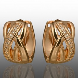 Позолочені сережки Xuping 24686