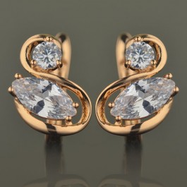 Позолоченные сережки XP 2243-белый