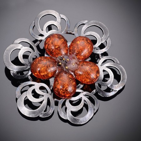 Стильная брошь-8426 фото | Brulik