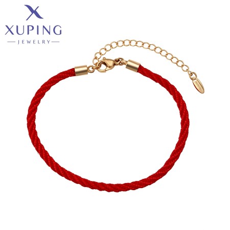 Позолоченный браслет  "Красная нить" Xuping A00575316 фото | Brulik