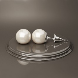 Серьги пусеты с жемчугом ER544SW