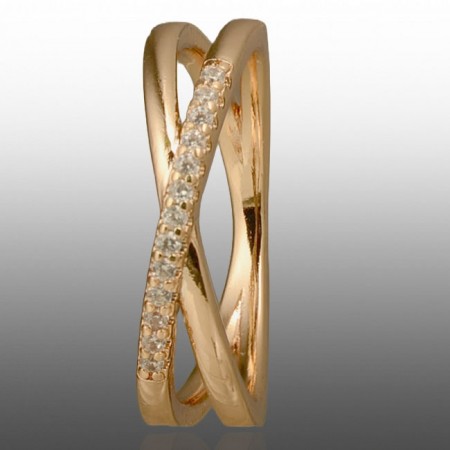 Позолочена каблучка Xuping 10957 фото | Brulik