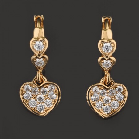 Позолоченные серьги XP 9235 фото | Brulik