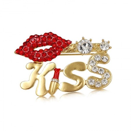 Брошь позолоченная  8651 фото | Brulik