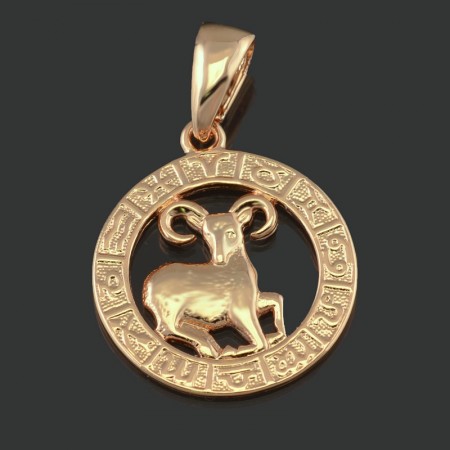 Позолоченный кулон Fallon 86100077-овен фото | Brulik