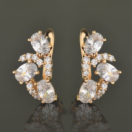 Позолоченные серьги  XP 2360 фото | Brulik