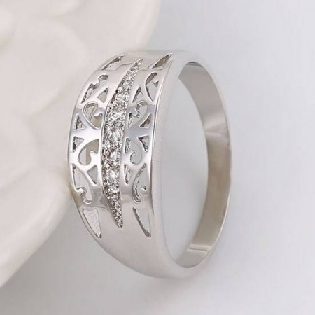 Исключительное элитное кольцо с фианитами 13683 фото | Brulik