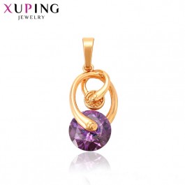 Позолоченный кулон XP 33316 - фиолетовый