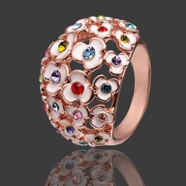 Позолоченное кольцо Italina 96323