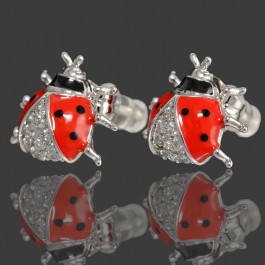 Серьги  божья коровка XP 990