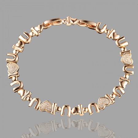 Позолоченный браслет Xuping 70050 фото | Brulik