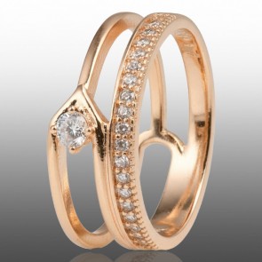 Позолочена каблучка  Xuping 10937 фото | Brulik