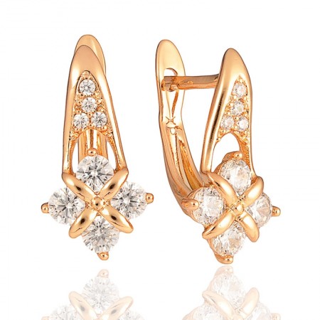 Позолоченные серьги Xuping 22112 фото | Brulik