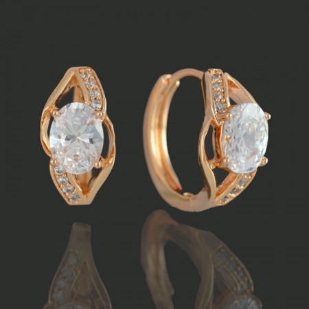 Позолоченные серьги  Xuping 9961 фото | Brulik