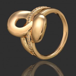 Позолоченное кольцо  Xuping 1117 фото | Brulik