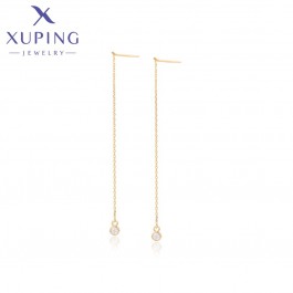 Позолочені сережки гвоздики-протяжки Xuping X000988270