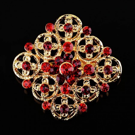 Брошь с фианитами 253112 фото | Brulik