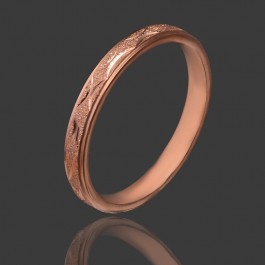 Стальное позолоченное кольцо 89