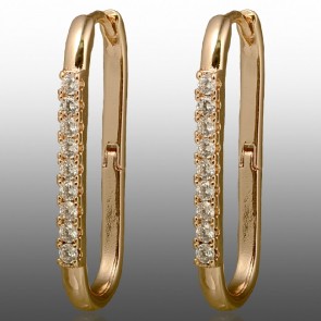 Позолочені сережки Xuping 24252 фото | Brulik