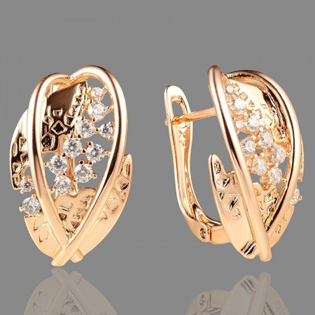 Позолочені сережки Xuping 22711 фото | Brulik