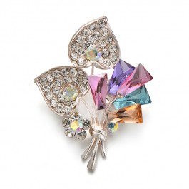 Стильная брошь-8641