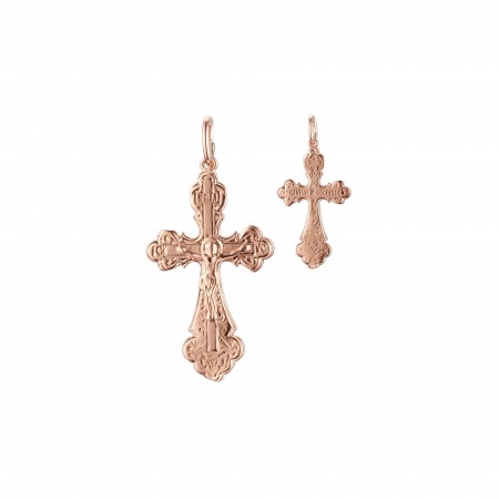 Позолочений хрестик 86100092 фото | Brulik