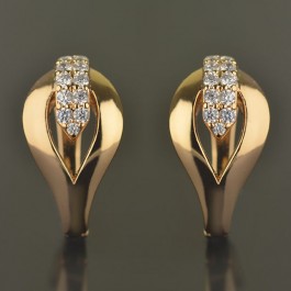 Позолоченные серьги  XP 9040