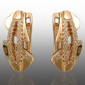 Позолочені сережки  Xuping 24741 фото | Brulik