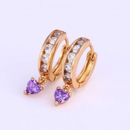 Стильные серьги  25218-фиолетовый