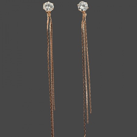 Позолоченные стальные серьги  XP 20333 фото | Brulik