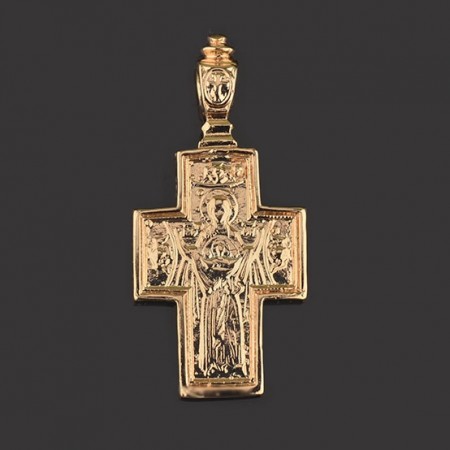 Позолоченный крест Fallon 86100166 фото | Brulik