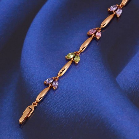 Чарующий браслет в позолоте 71554 - мультиколор фото | Brulik