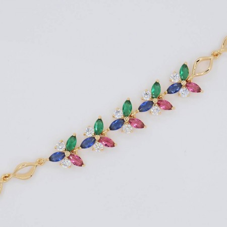 Несравненный ювелирный браслет 10-7057-мультиколор фото | Brulik