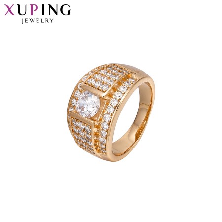 Позолоченное кольцо Xuping 16610 фото | Brulik