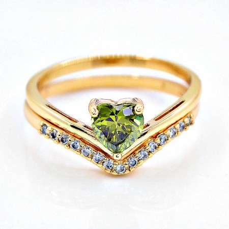 Бесподобное кольцо 12177-зеленый фото | Brulik