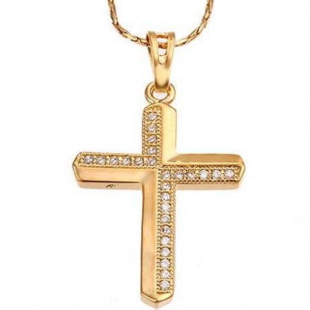 Стильный кулон-крестик 32120 фото | Brulik