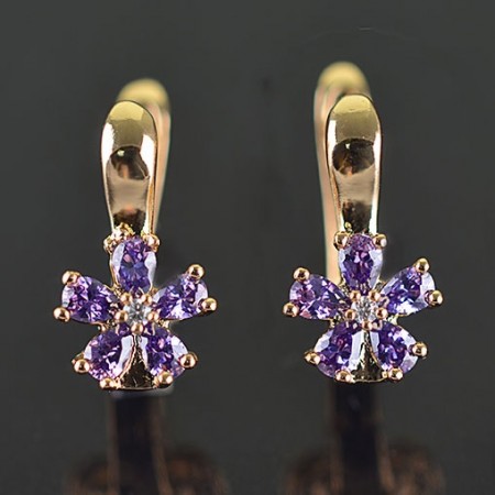 Позолоченные серьги  XP 9241 фото | Brulik