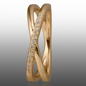 Позолочена каблучка Xuping 10957 фото | Brulik