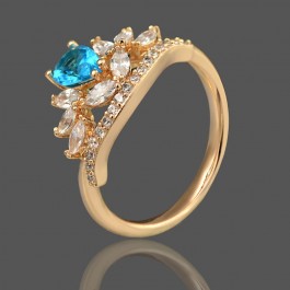 Позолоченное кольцо Xuping 10113