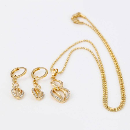 Изумительный комплект с фианитами 63981 фото | Brulik