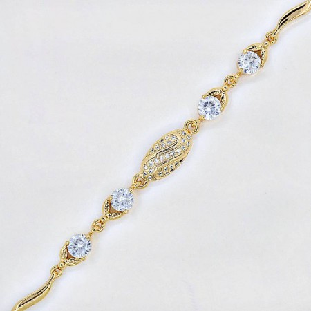 Браслет "Luxury" 73123-белый фото | Brulik