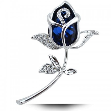 Брошь XP 8040-синий фото | Brulik