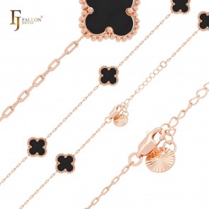 Позолочений ланцюжок у стилі Ван Кліф  Fallon 84190703-50 фото | Brulik