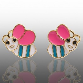 Позолочені дитячі сережки 