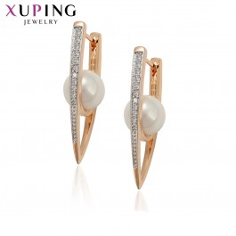Позолоченные  серьгис жемчугом  Xuping 99309