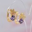 Изысканные серьги ХР 10-2038-фиолетовый  фото | Brulik
