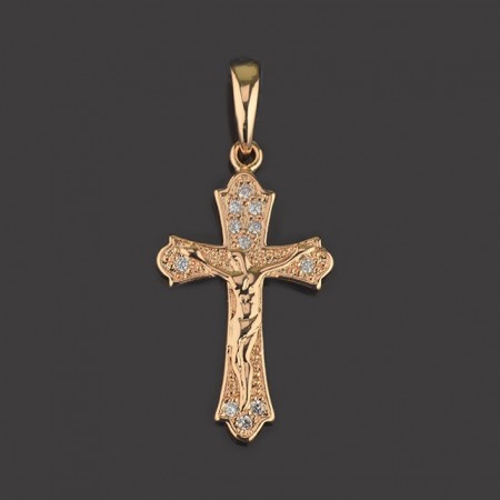 Позолоченный крест Fallon 86200327 фото | Brulik